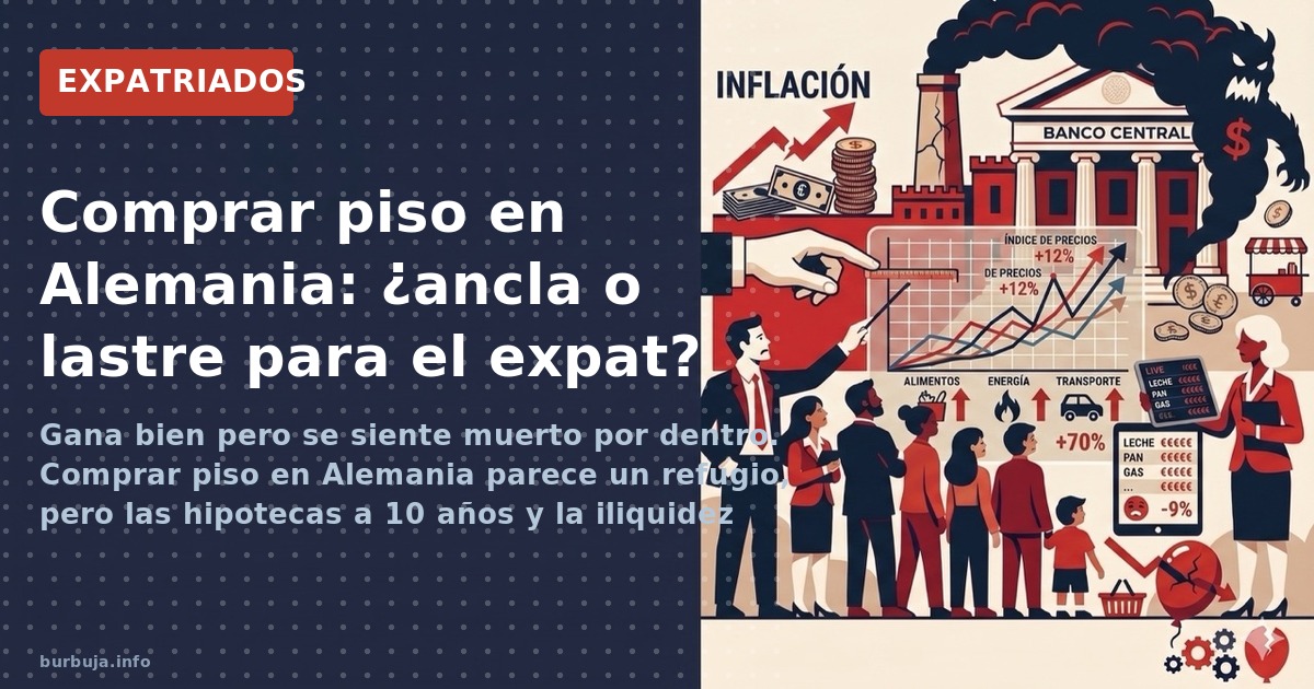 Expatriados españoles en Alemania debaten entre comprar vivienda en su destino o en España. Riesgos de liquidez, tipos altos 