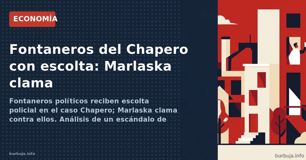 Fontaneros políticos reciben escolta policial en el caso Chapero; Marlaska clama contra ellos. Análisis de un escándalo de co