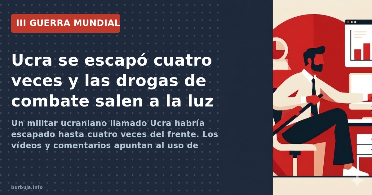 Un militar ucraniano llamado Ucra habría escapado hasta cuatro veces del frente. Los vídeos y comentarios apuntan al uso de d