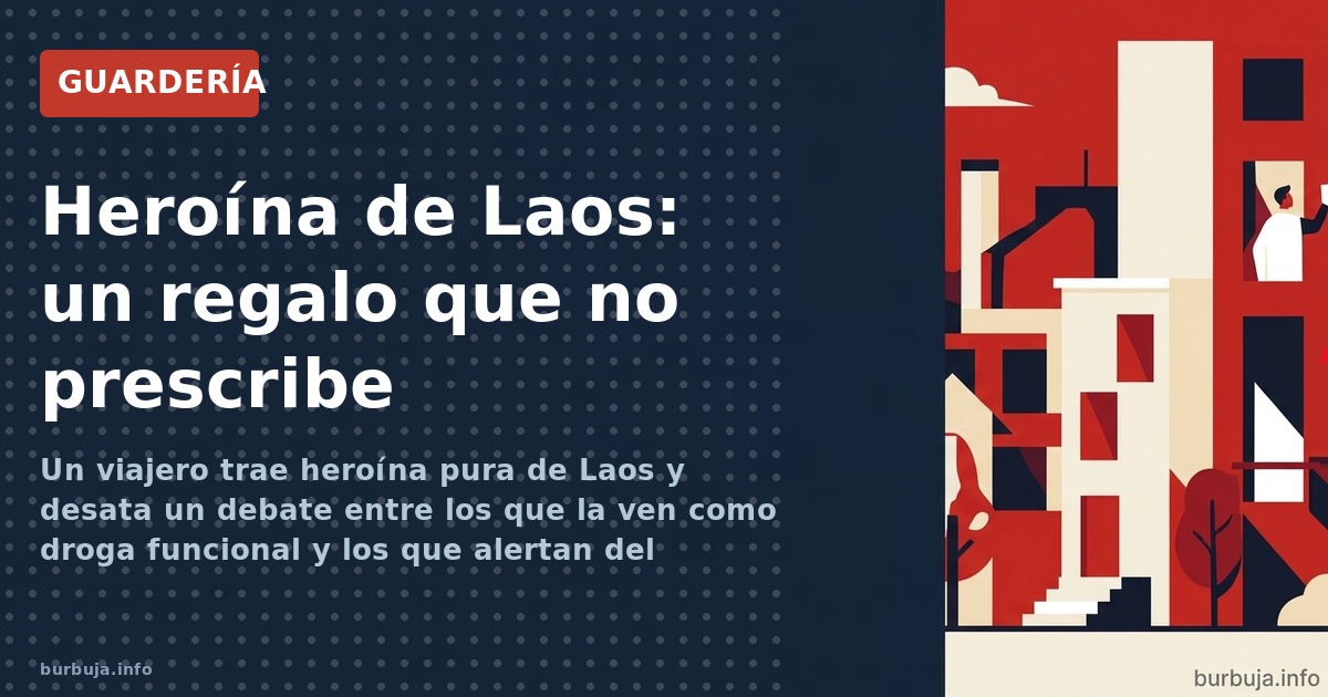 Un viajero trae heroína pura de Laos y desata un debate entre los que la ven como droga funcional y los que alertan del riesg