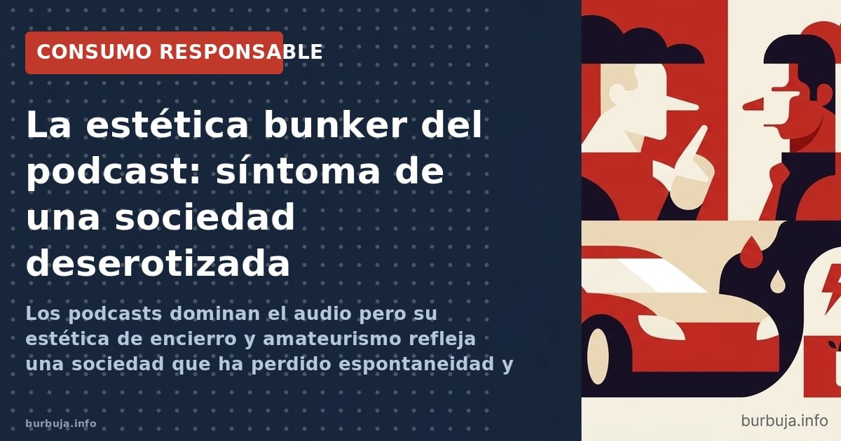 Los podcasts dominan el audio pero su estética de encierro y amateurismo refleja una sociedad que ha perdido espontaneidad y 