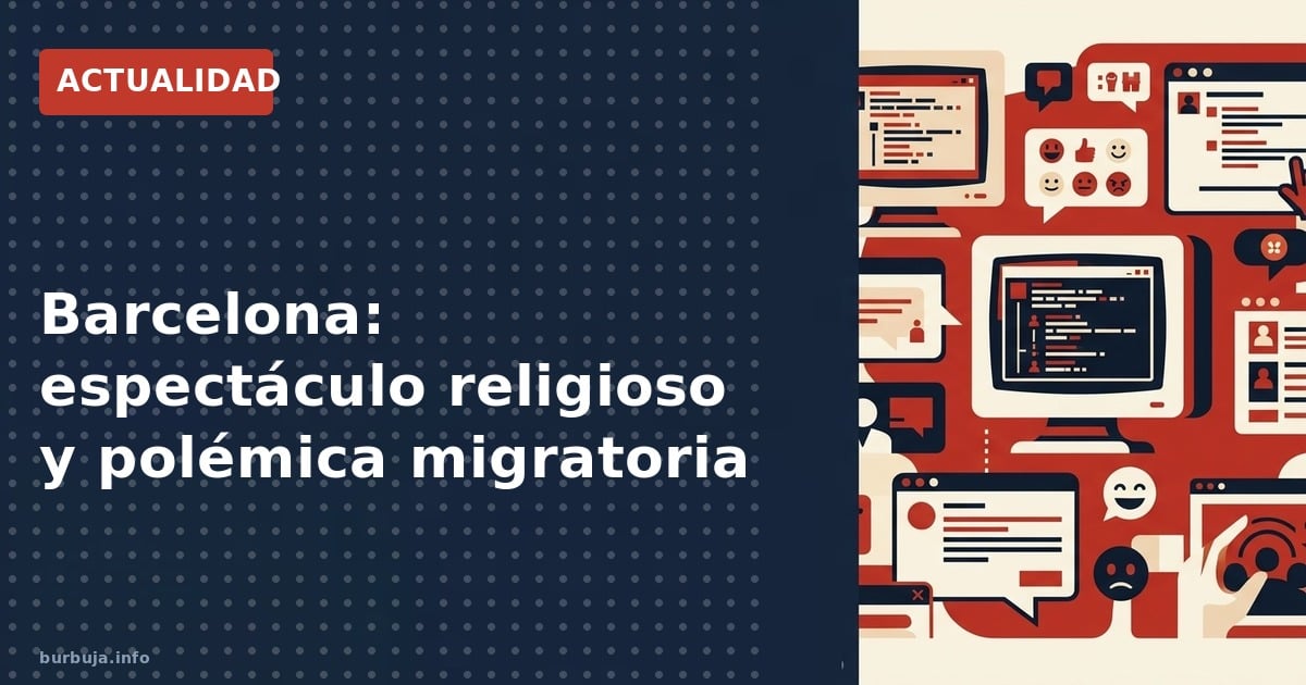 La consagración de la Sagrada Familia con luces y drones desata polémica: religión, inmigración y crimen se mezclan en el deb