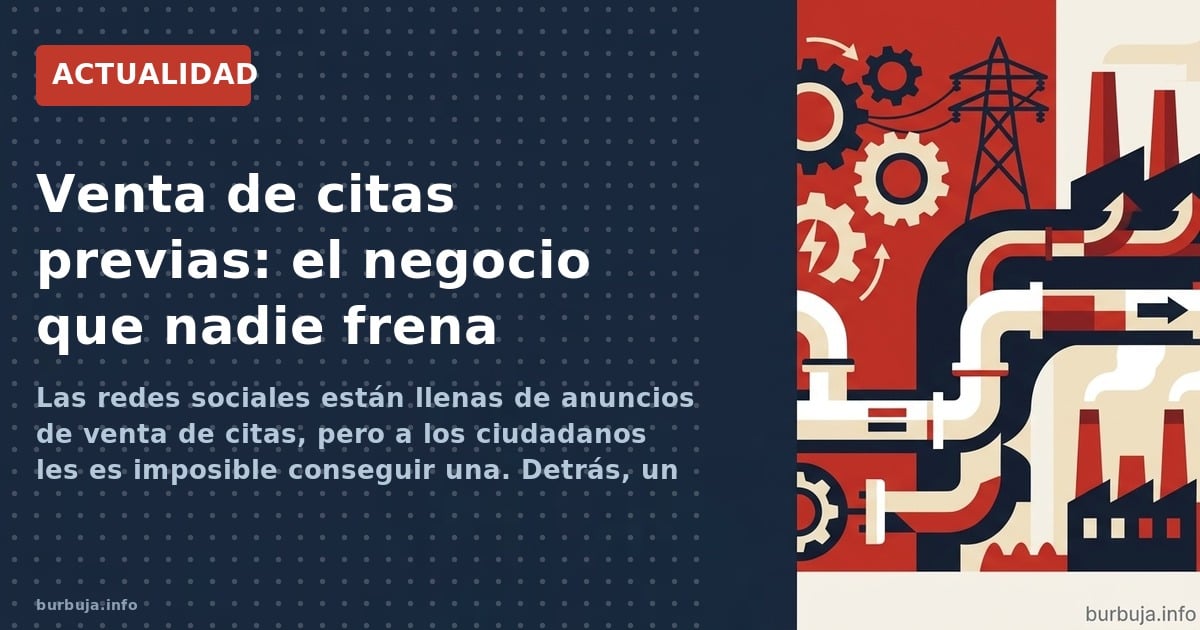 Las redes sociales están llenas de anuncios de venta de citas, pero a los ciudadanos les es imposible conseguir una. Detrás, 