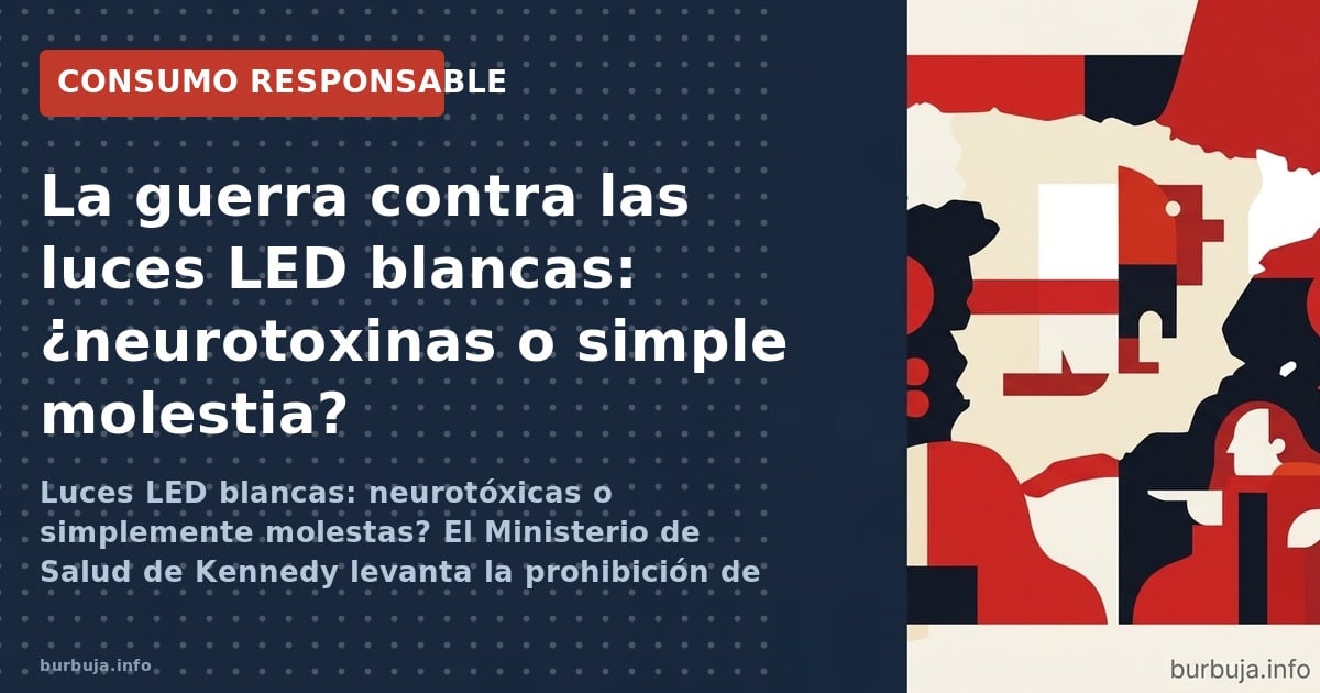 Luces LED blancas: neurotóxicas o simplemente molestas? El Ministerio de Salud de Kennedy levanta la prohibición de bombillas