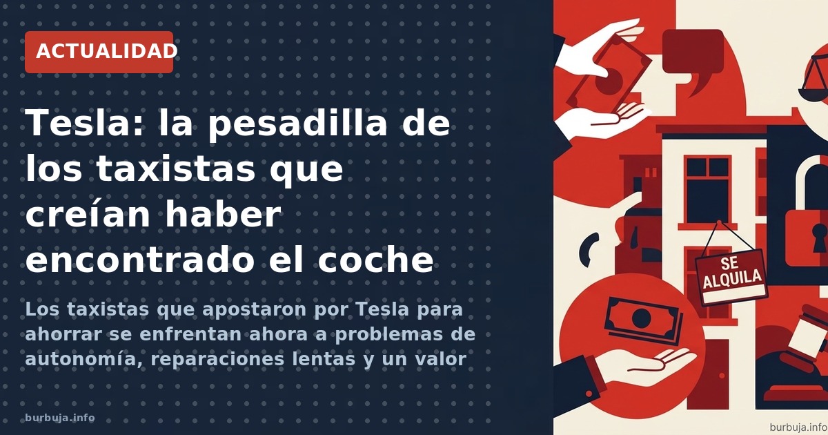 Taxistas que compraron Tesla para ahorrar ahora luchan contra la autonomía real, el pésimo servicio técnico y el fin de las p