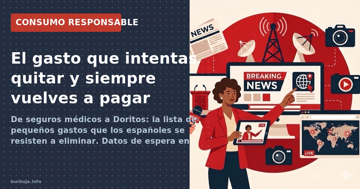 De seguros médicos a Doritos: la lista de pequeños gastos que los españoles se resisten a eliminar. Datos de espera en privad