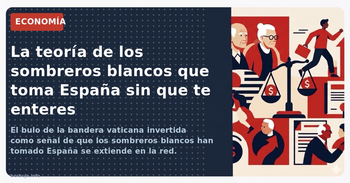 El bulo de la bandera vaticana invertida como señal de que los sombreros blancos han tomado España se extiende en la red. Aná