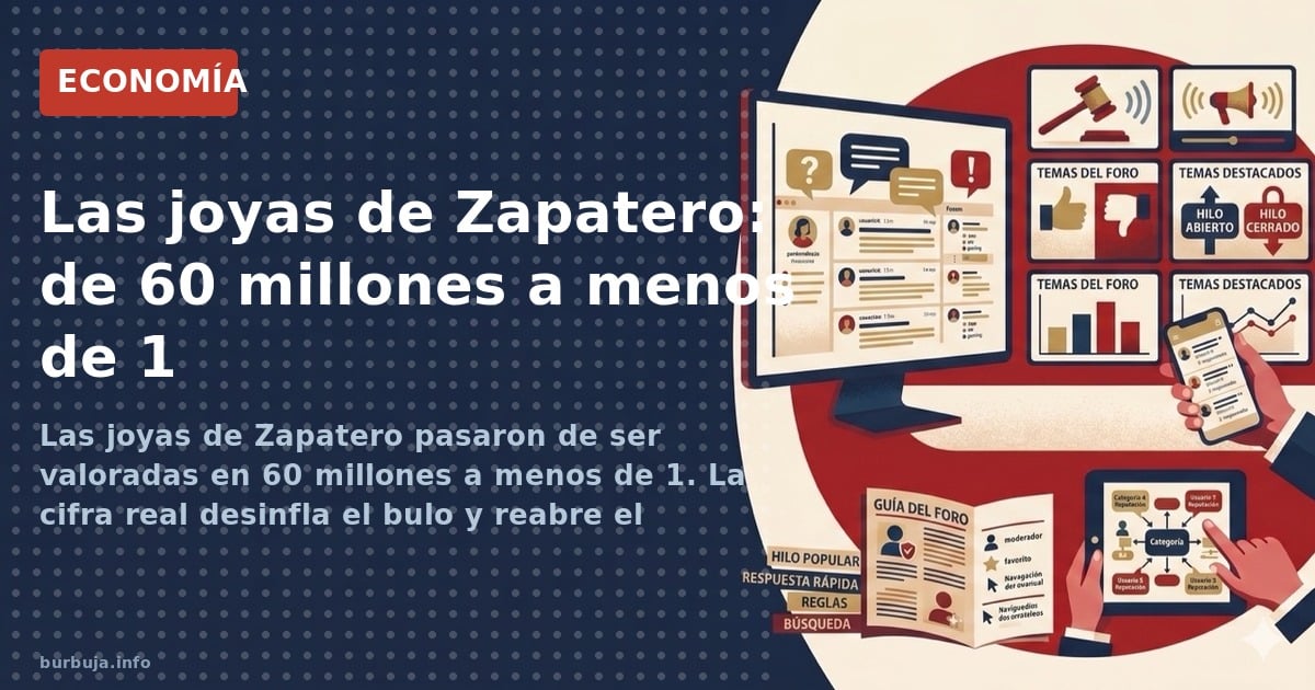 Las joyas de Zapatero pasaron de ser valoradas en 60 millones a menos de 1. La cifra real desinfla el bulo y reabre el debate
