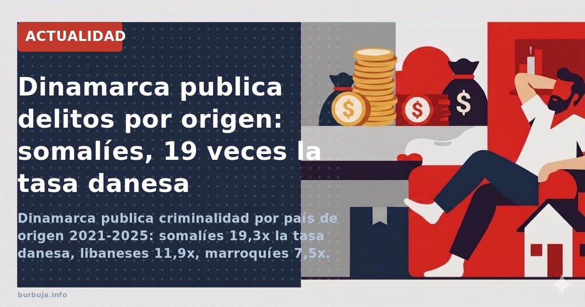 Somalíes en Dinamarca: 19 veces más delitos que daneses