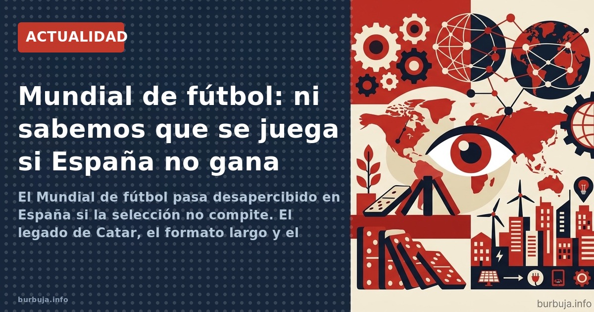 El Mundial de fútbol pasa desapercibido en España si la selección no compite. El legado de Catar, el formato largo y el hastí