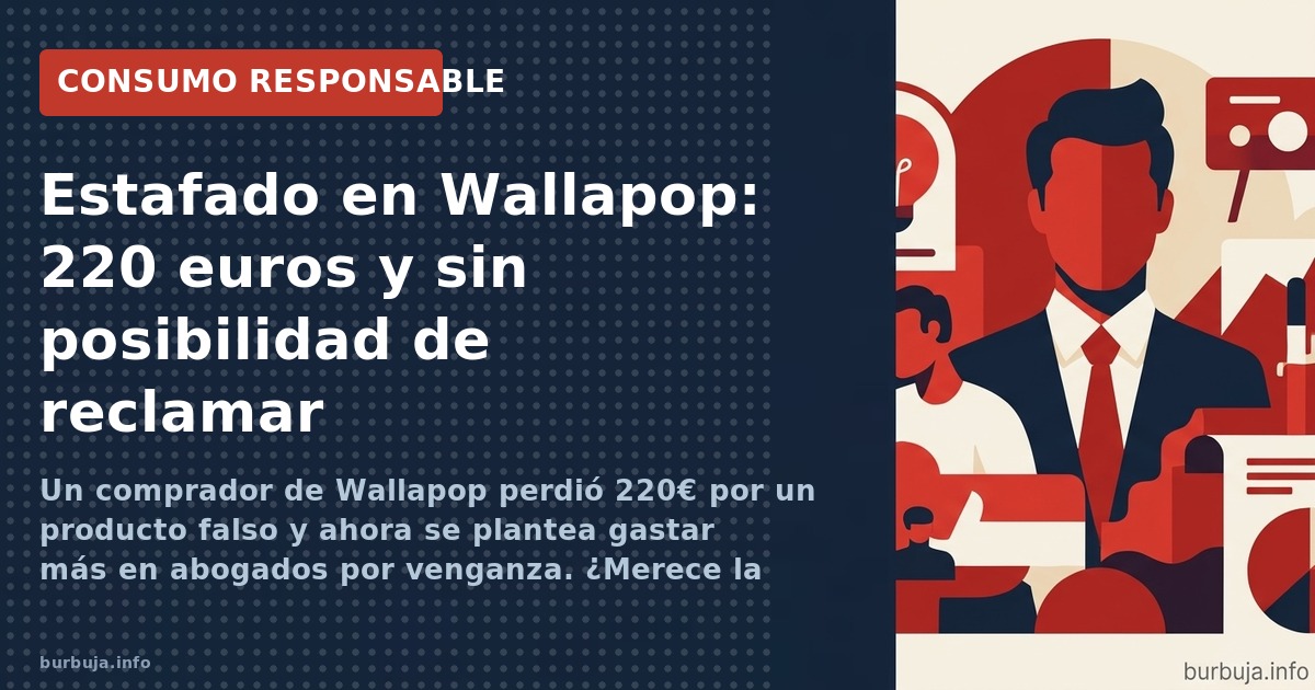 Wallapop: estafa de 220€ sin protección