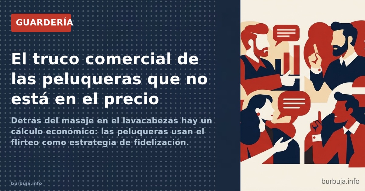 Detrás del masaje en el lavacabezas hay un cálculo económico: las peluqueras usan el flirteo como estrategia de fidelización.