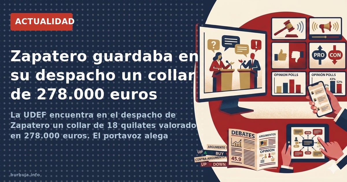 Un collar de 278.000 euros de diamantes zambianos aparece en la caja fuerte de Zapatero. La versión oficial de herencia famil