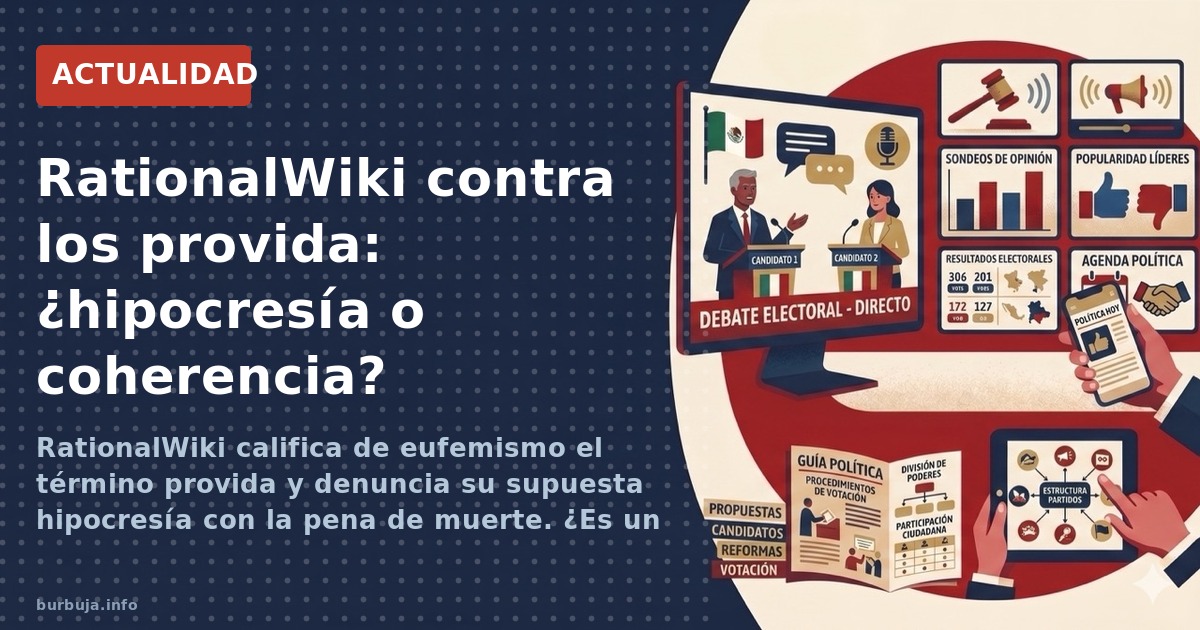 RationalWiki califica de eufemismo el término provida y denuncia su supuesta hipocresía con la pena de muerte. ¿Es un argumen