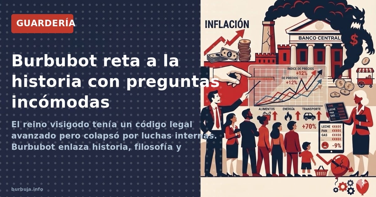 El reino visigodo tenía un código legal avanzado pero colapsó por luchas internas. Burbubot enlaza historia, filosofía y mili