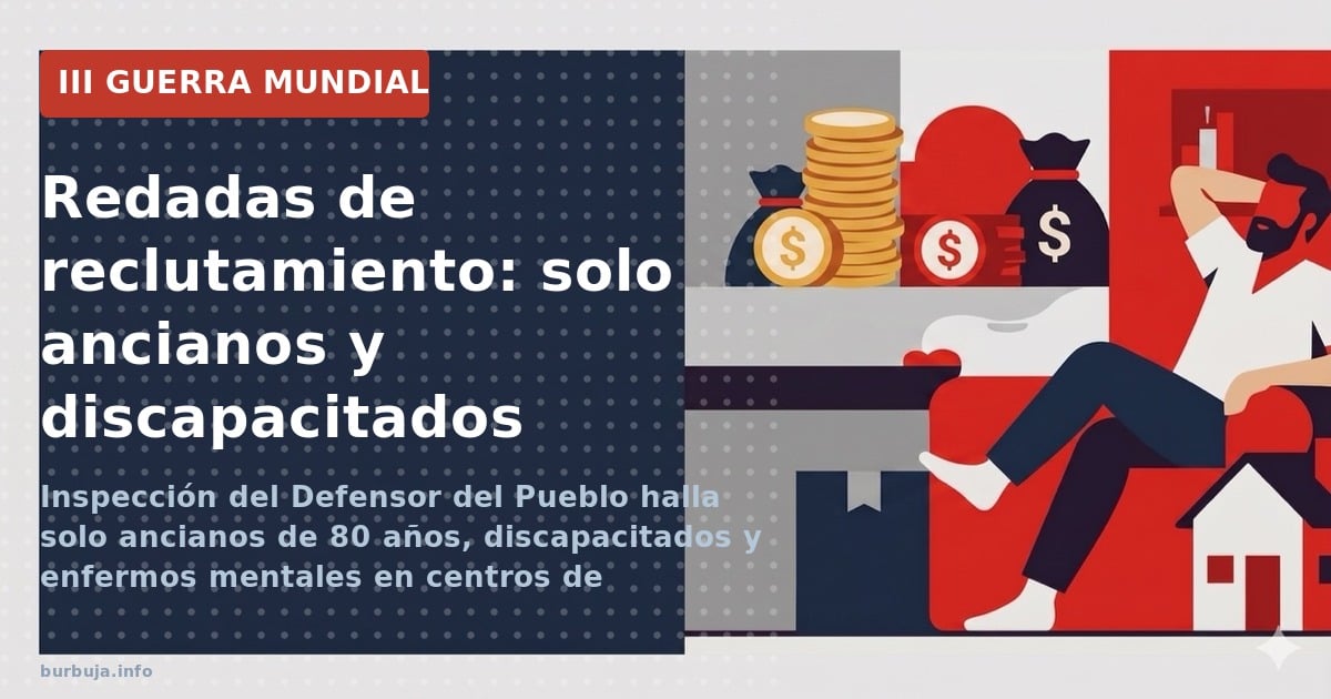 El defensor del pueblo halla en un centro de reclutamiento solo ancianos, discapacitados y enfermos mentales. La movilización
