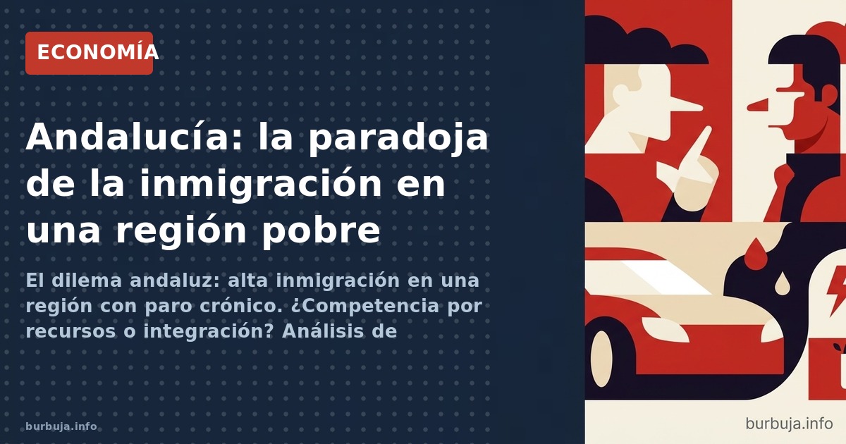 El dilema andaluz: alta inmigración en una región con paro crónico. ¿Competencia por recursos o integración? Análisis de post