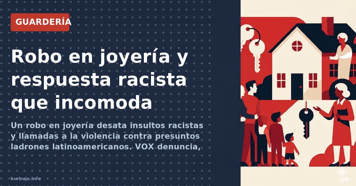 Un robo en una joyería desata comentarios racistas sin datos que los sustenten. Análisis de la reacción en redes y el vacío i