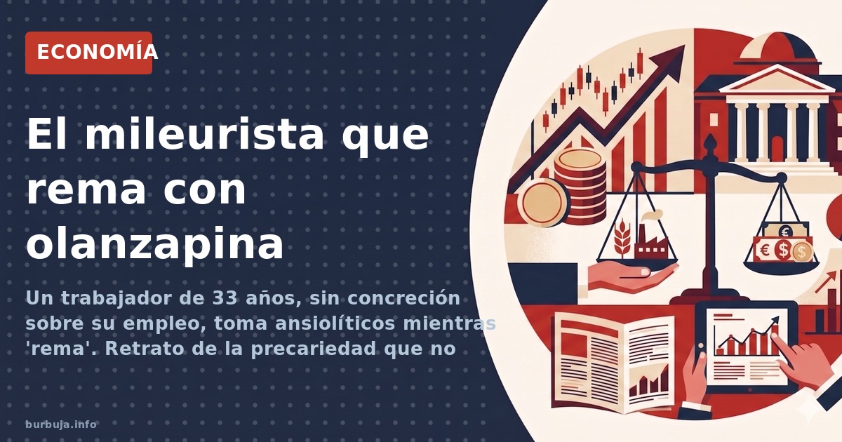 Un trabajador de 33 años, sin concreción sobre su empleo, toma ansiolíticos mientras 'rema'. Retrato de la precariedad que no