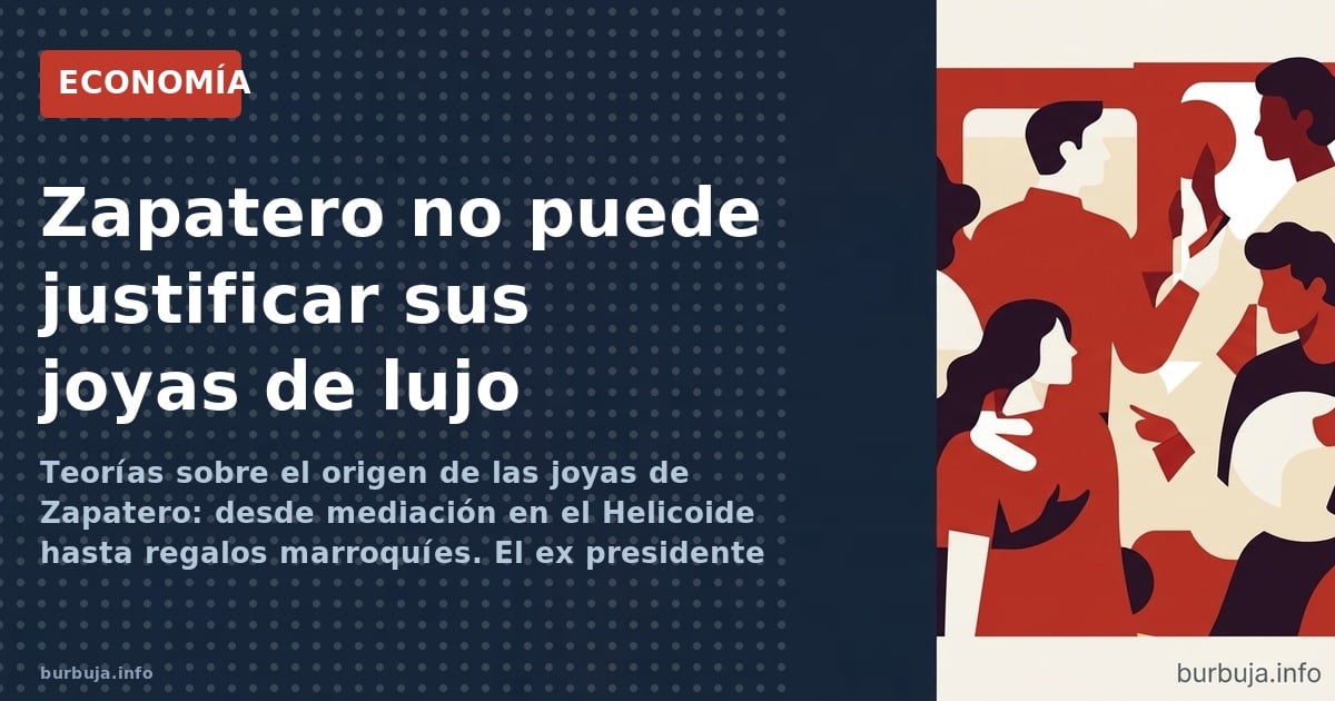 Las joyas de Zapatero sin justificar: desde pagos venezolanos del Helicoide hasta oro de minas en Dubai. El ex presidente no 