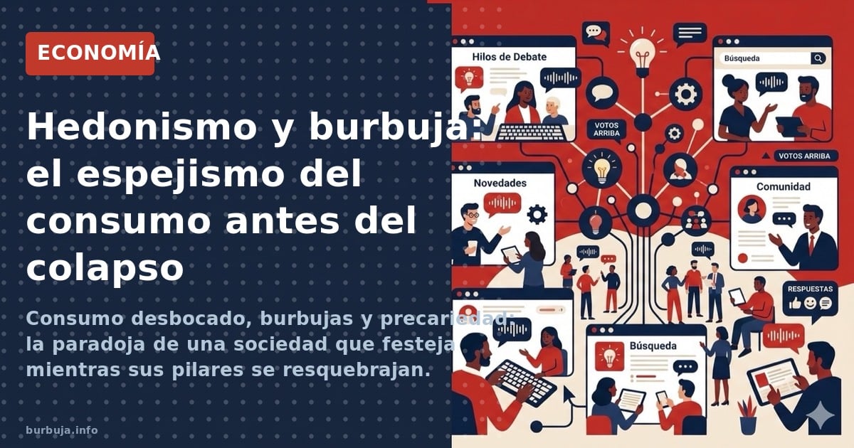 El consumo masivo y el endeudamiento ocultan una crisis de fondo. Analizamos si el hedonismo actual es la antesala del colaps
