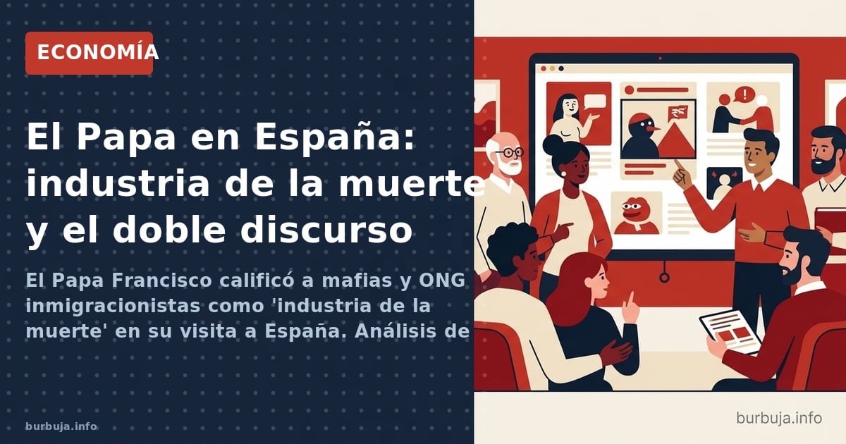 El Papa calificó a las mafias de ONGs de industria de la muerte y rompió el discurso de culpa europea. ¿Contradicción entre a