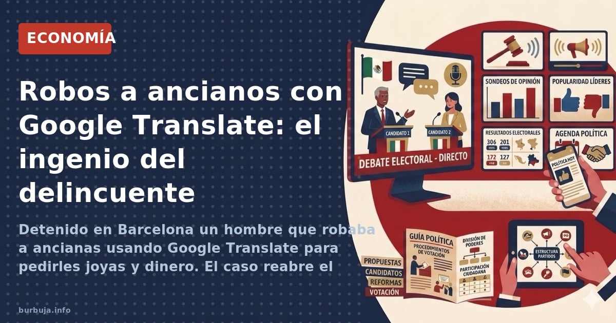 Detenido en Barcelona un hombre que robaba a ancianas usando Google Translate para pedirles joyas y dinero. El caso reabre el