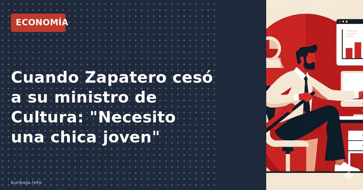 Antonio Molina revela que Zapatero le cesó con un 'necesito una chica joven' y describe un presidente sin libros en su despac
