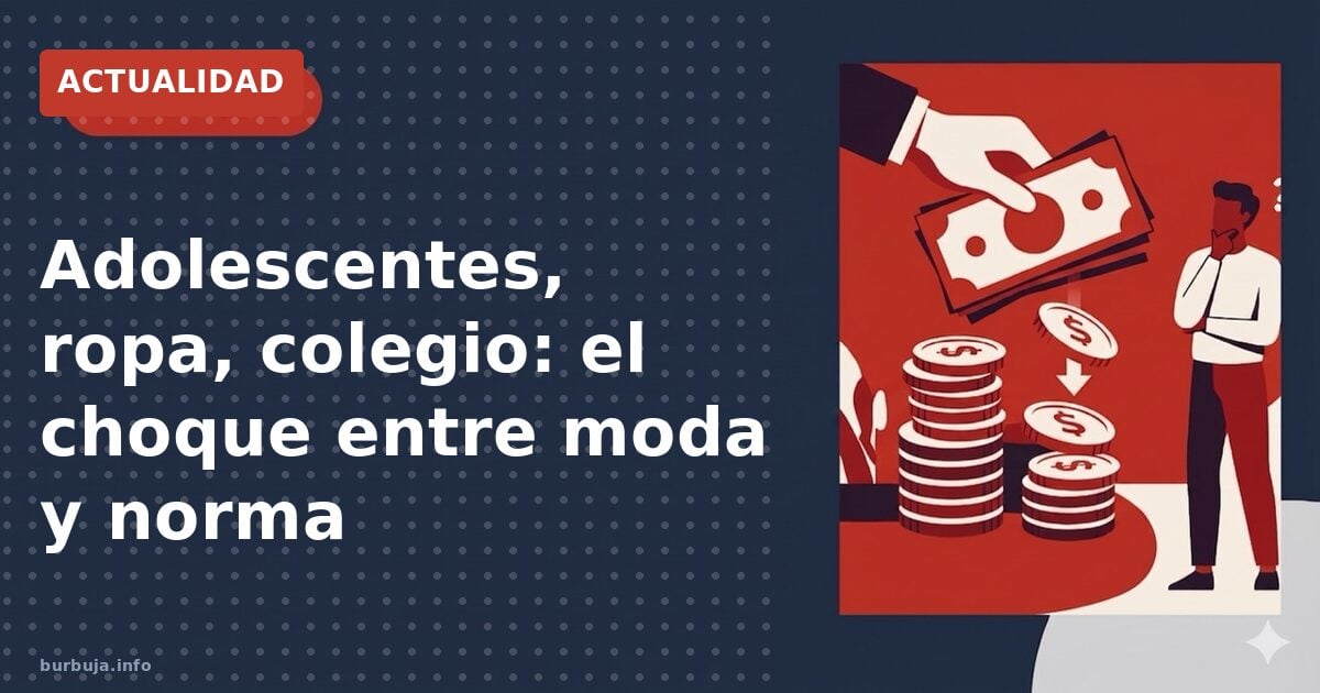Adolescentes, ropa, colegio: el choque entre moda y norma