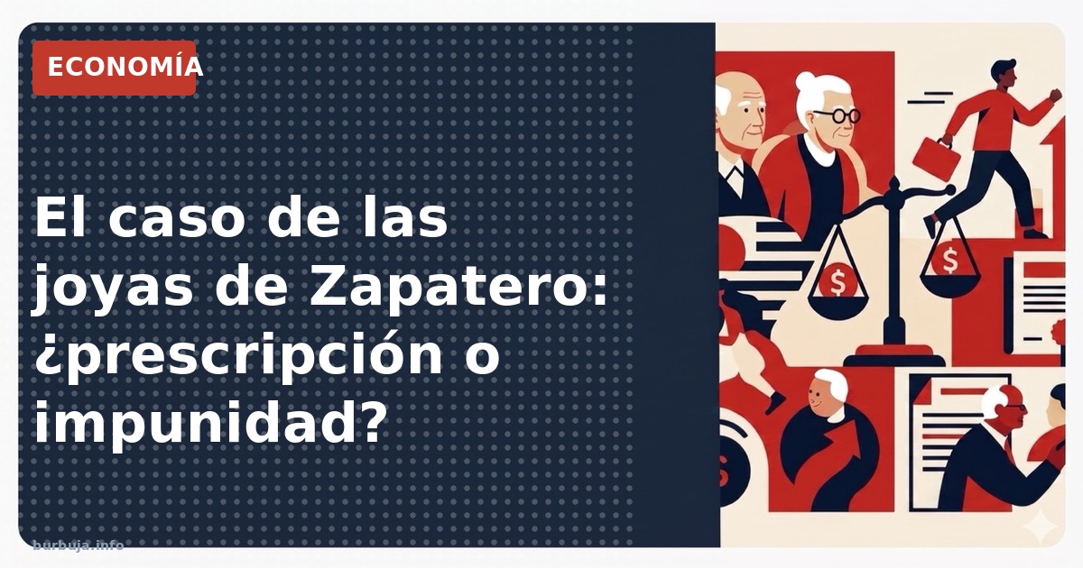 El hallazgo de joyas vinculadas a Zapatero reabre el debate sobre la prescripción de delitos. ¿Es un atajo legal o una coarta