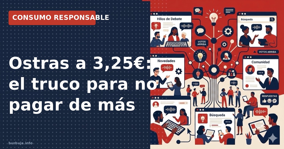 Ostras a 3,25€: el truco para no pagar de más
