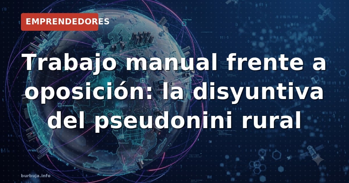 Trabajos manuales: ¿única salida para los descartados del sistema?