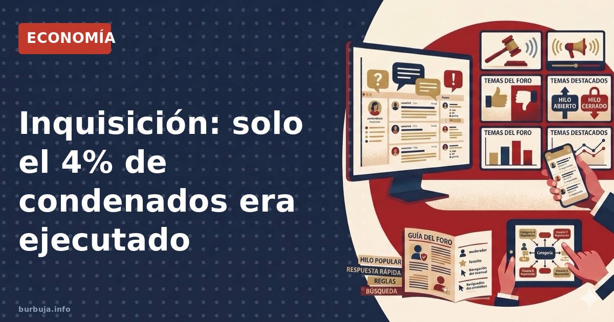 Inquisición: el mito del 4% quemado