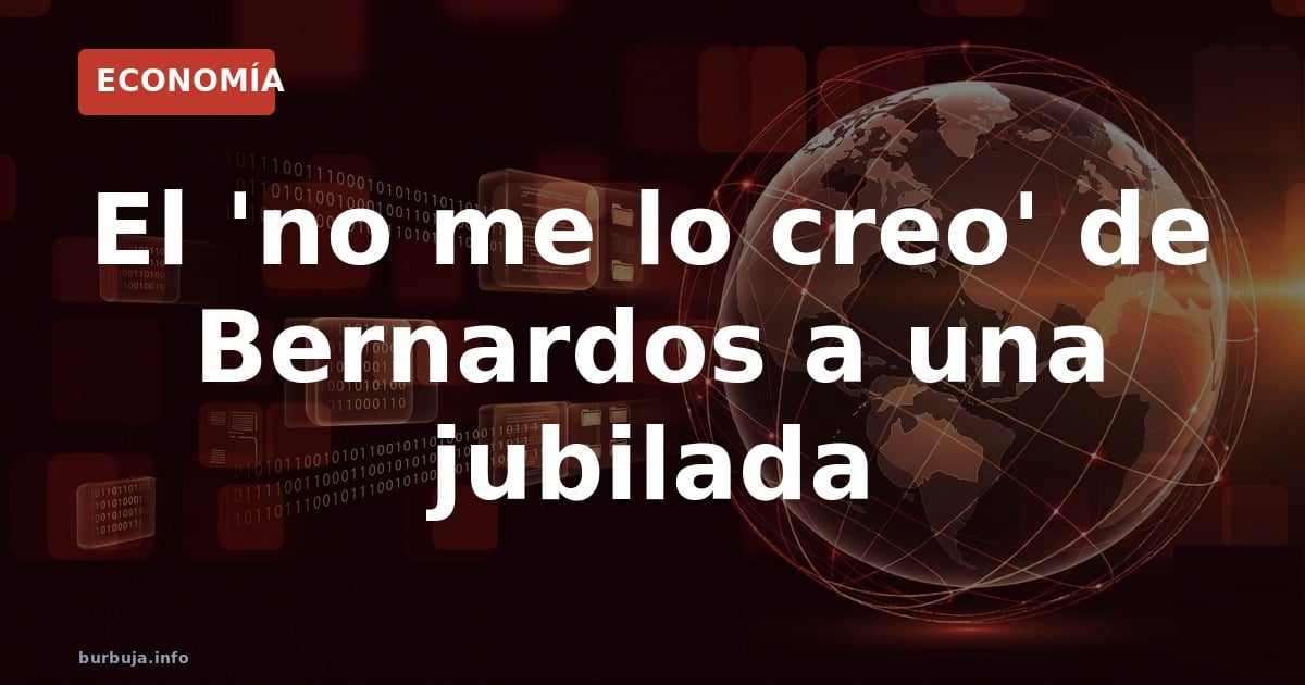 Bernardos choca con jubilada por baja pensión