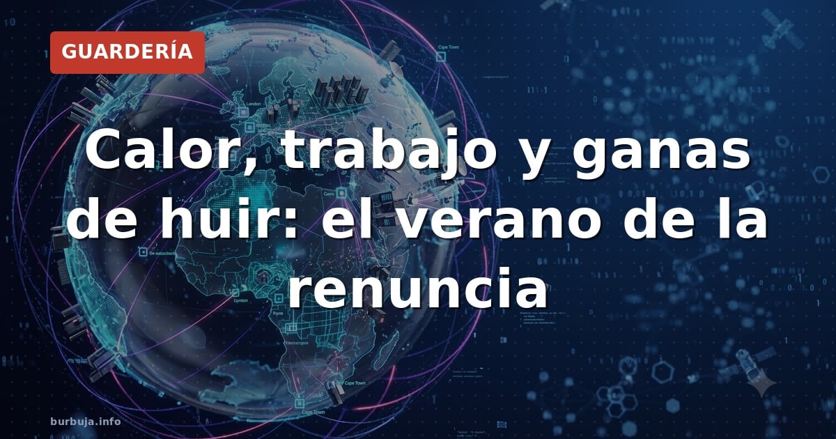 Calor, trabajo y ganas de huir: el verano de la renuncia