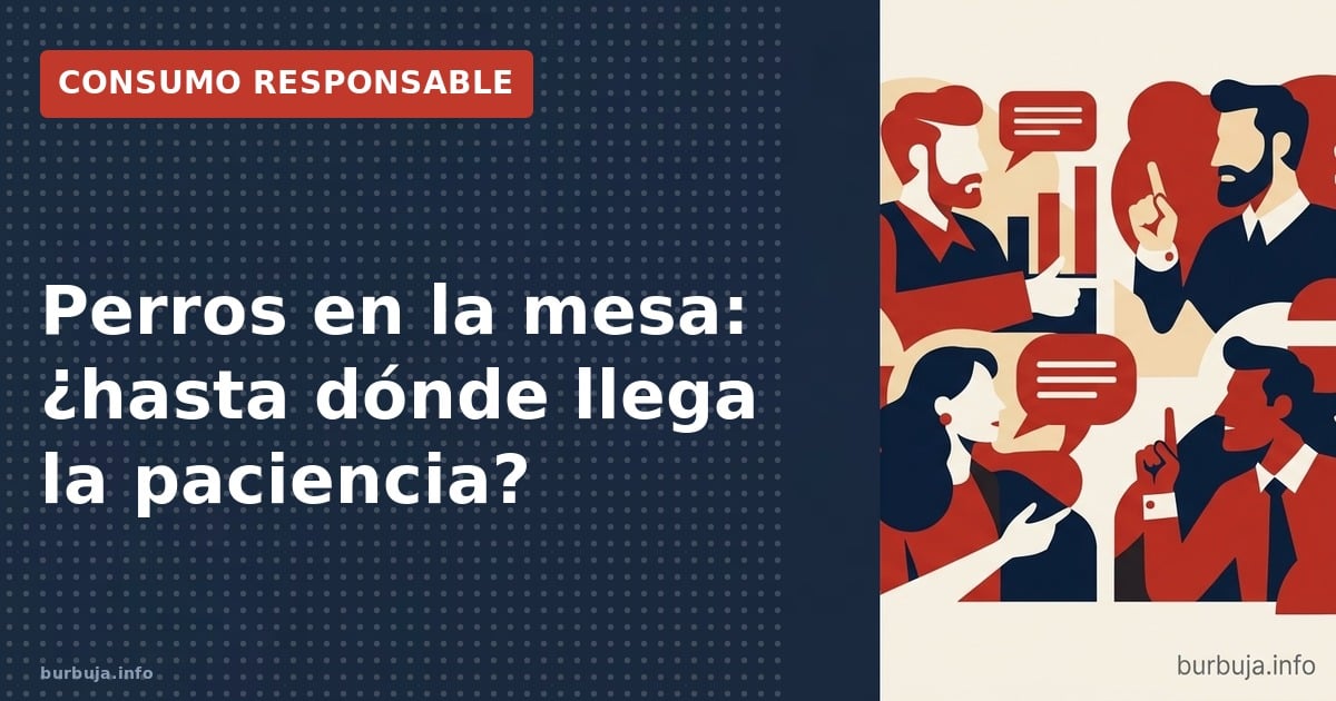 Perros en restaurantes: el conflicto que divide a los clientes
