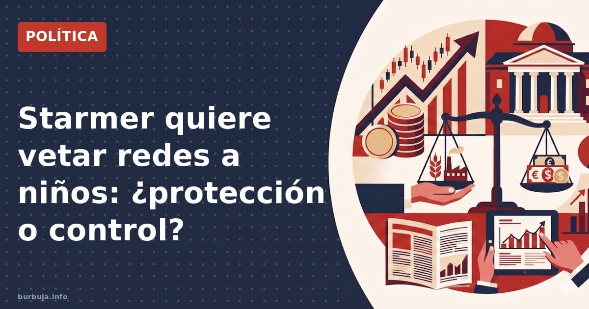 Starmer quiere vetar redes a niños: ¿protección o control?