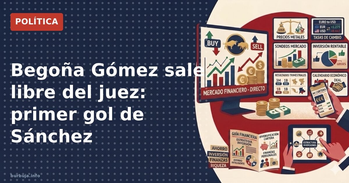 Gol de Sánchez: Begoña Gómez libre tras declaración