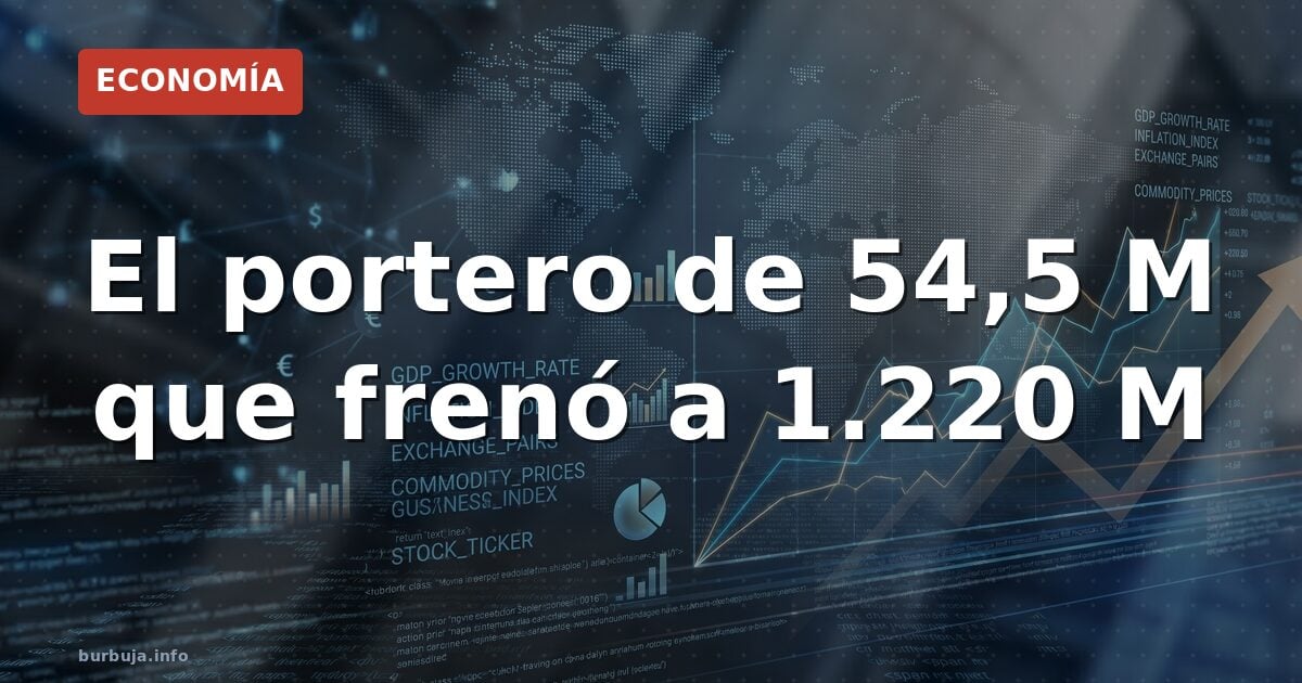 El portero de 54,5 M que frenó a 1.220 M