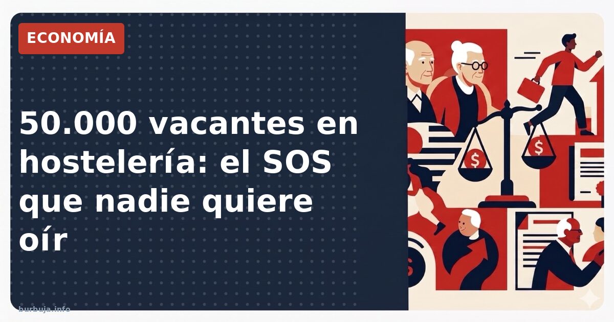 La hostelería busca 50.000 trabajadores sin subir sueldos