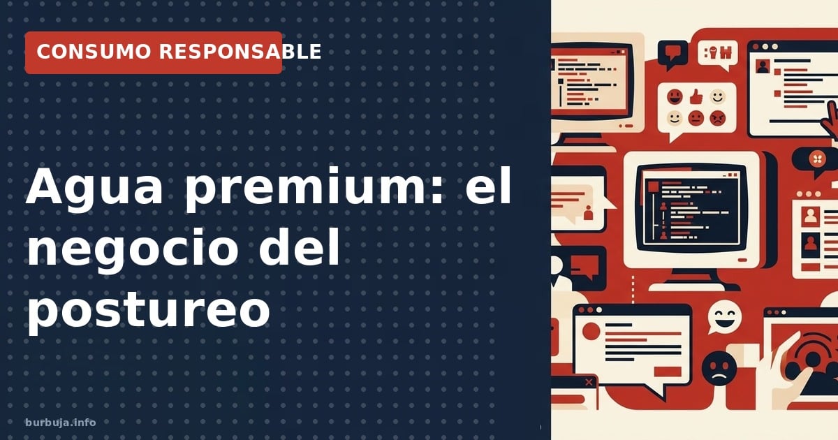 Agua premium: el negocio del postureo