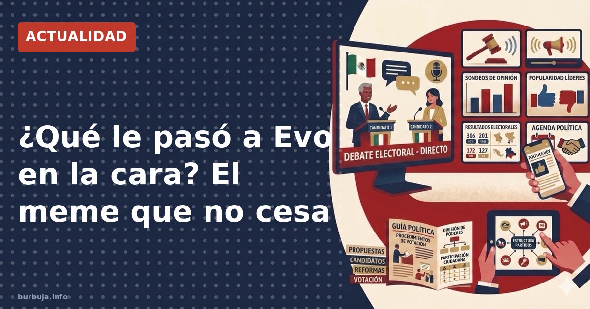 ¿Qué le ha pasado a Evo en la cara? La foto que lo cambió todo