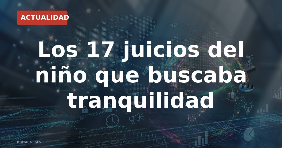 Álvaro: 17 juicios y 5 años enclaustrado