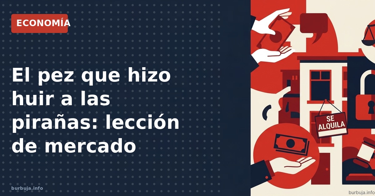 El pez que hizo huir a las pirañas: lección de mercado