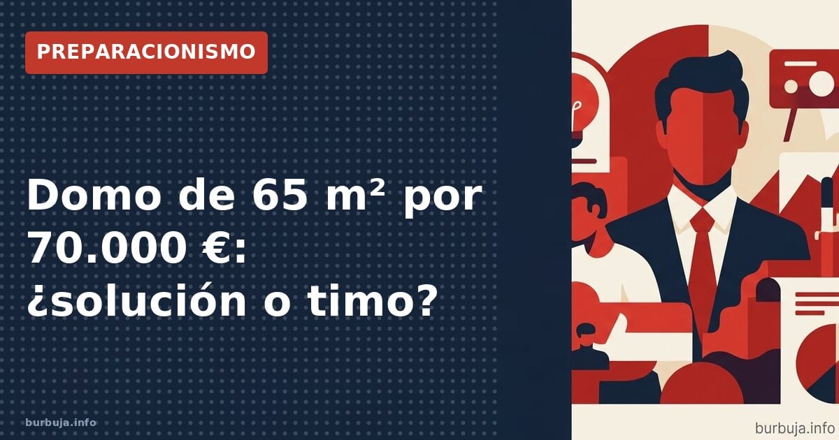 65 m² de domo autosuficiente por 70.000 €: ¿solución o timo?