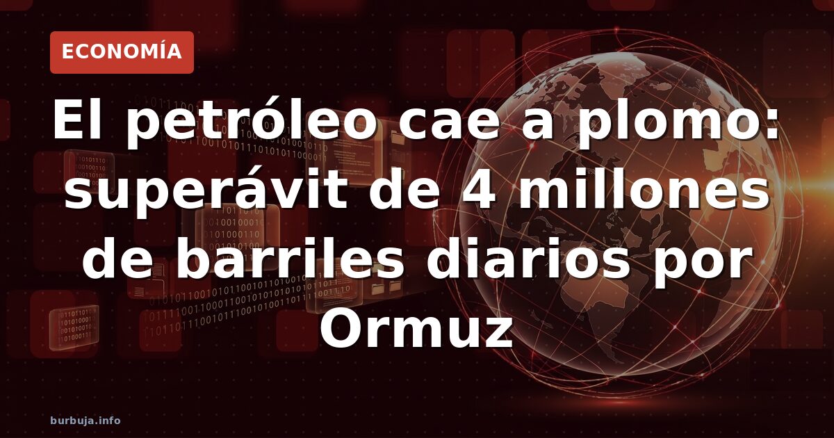 Petróleo se hunde: ¿superávit histórico a la vista?
