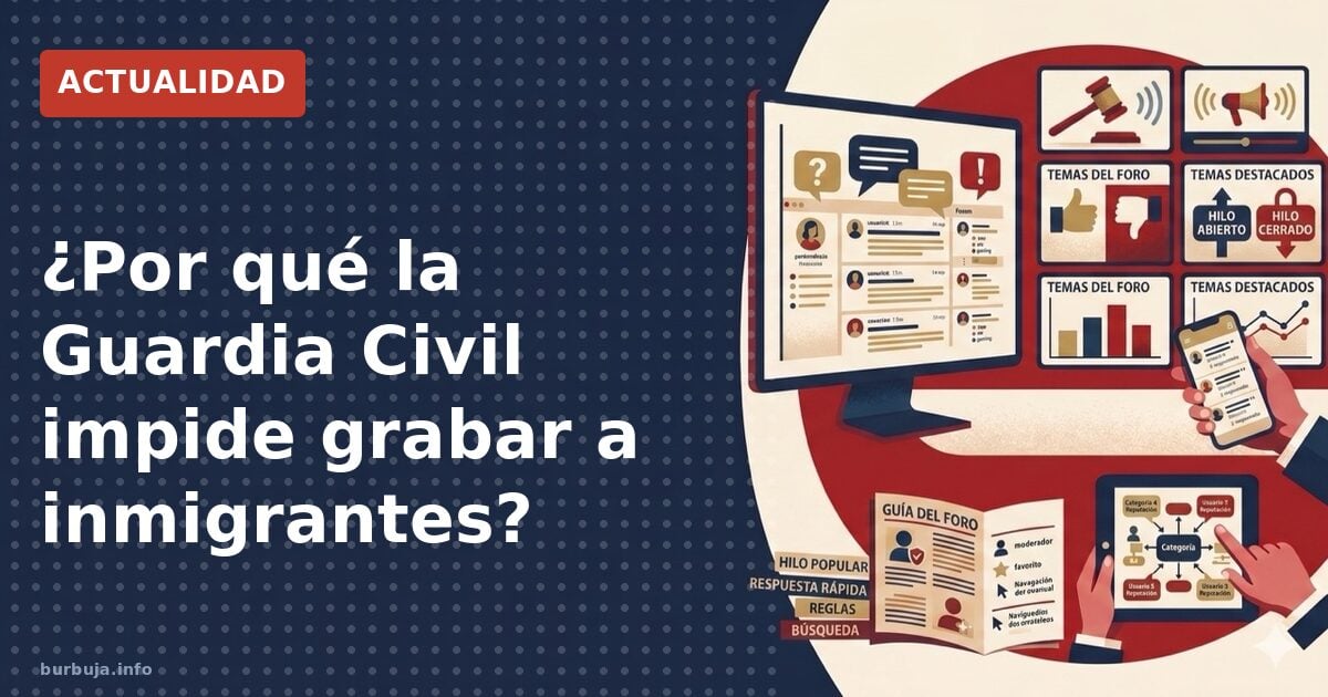 ¿Por qué la Guardia Civil impide grabar?