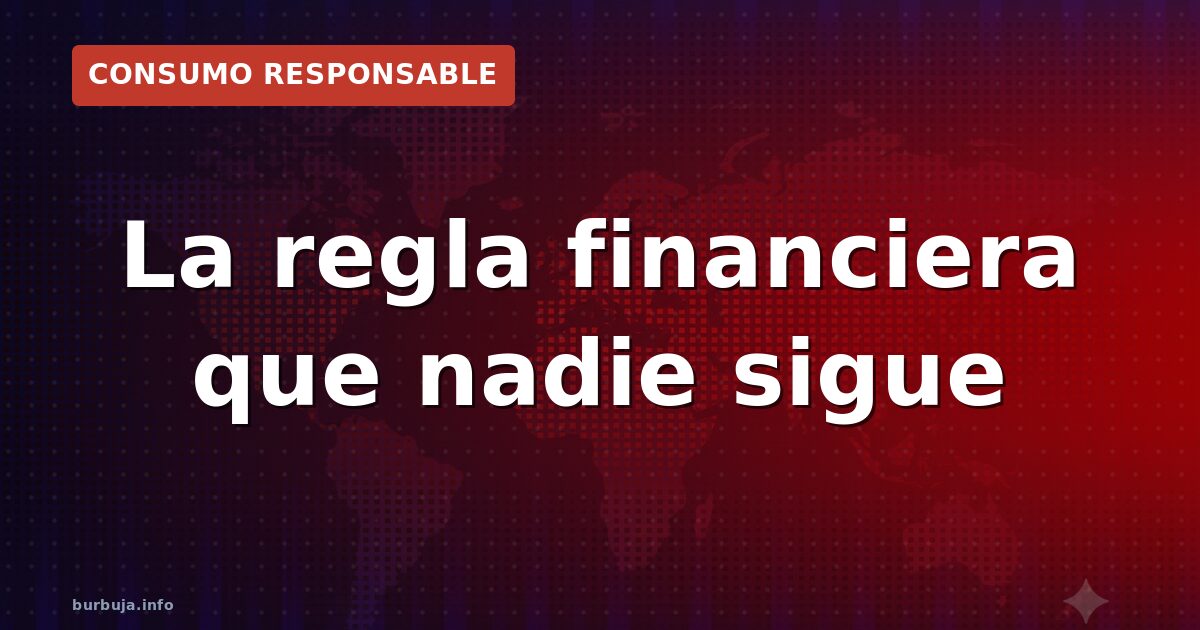 50/30/20: regla de oro o utopía financiera