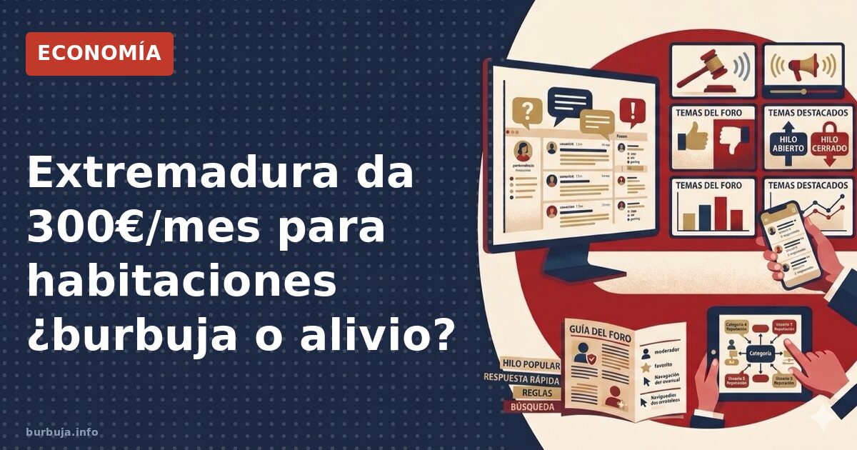300€ al mes para una habitación: la nueva ayuda extremeña