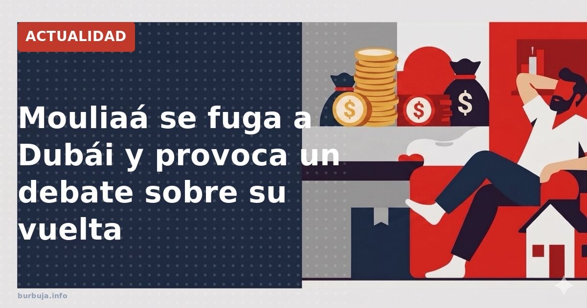 Mouliaá se fuga a Dubái y provoca un debate sobre su vuelta